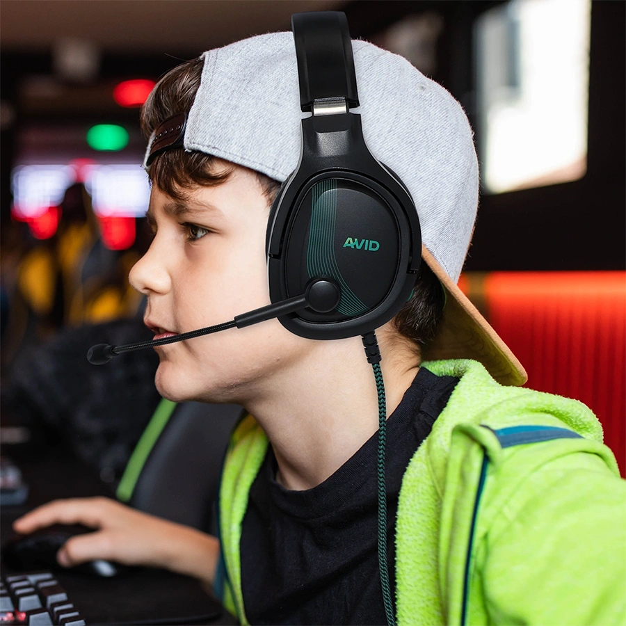 Boy gaming with AVIGA Gaming Headset